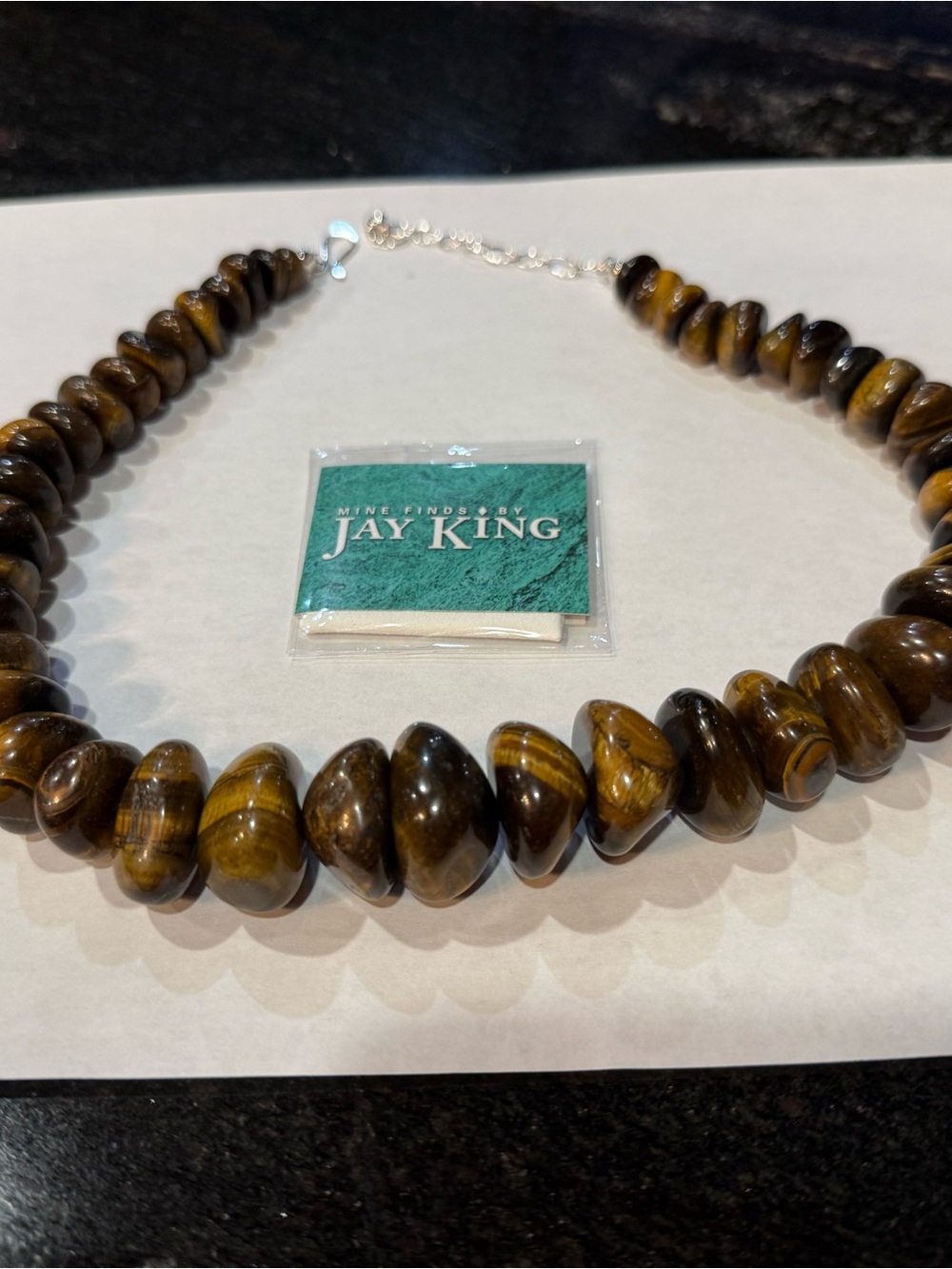 Jay King Tiger Eye Graduated Bead Necklace - Brown & Golden